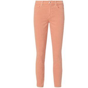 L’AGENCE Margot in Blush Pink Velvet Pants Size 27